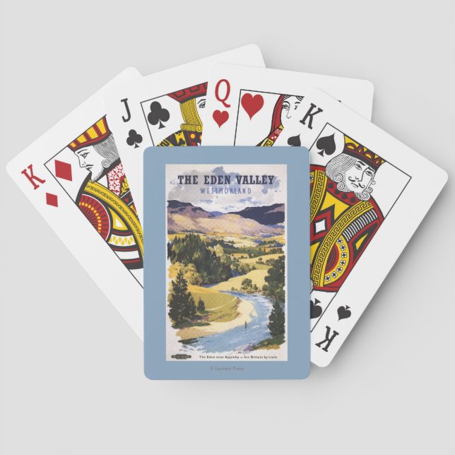 Fisherman in the Eden Valley Playing Cards (Back)