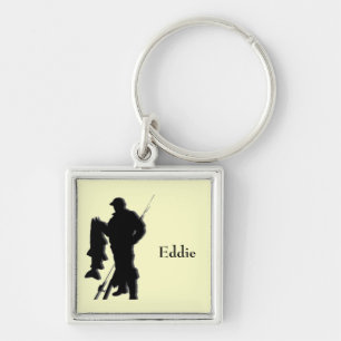 Fisherman Monogram Sports Keychain