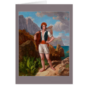 Fisherman on Amalfi Coast by Ebert
