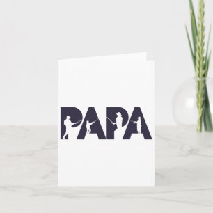 Fisherman Papa Funny Fisher Dad Fishing Father Gif Card