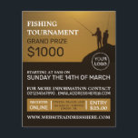 Fisherman Portrait, Fishing Tournament Event Flyer<br><div class="desc">Fisherman Portrait,  Fishing Tournament Event Advertising Flyers By The Business Card Store.</div>