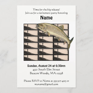 Fisherman Retirement Party Invitation