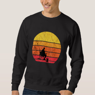 Fisherman Retro Vintage Sunset Fish Freshwater Fis Sweatshirt