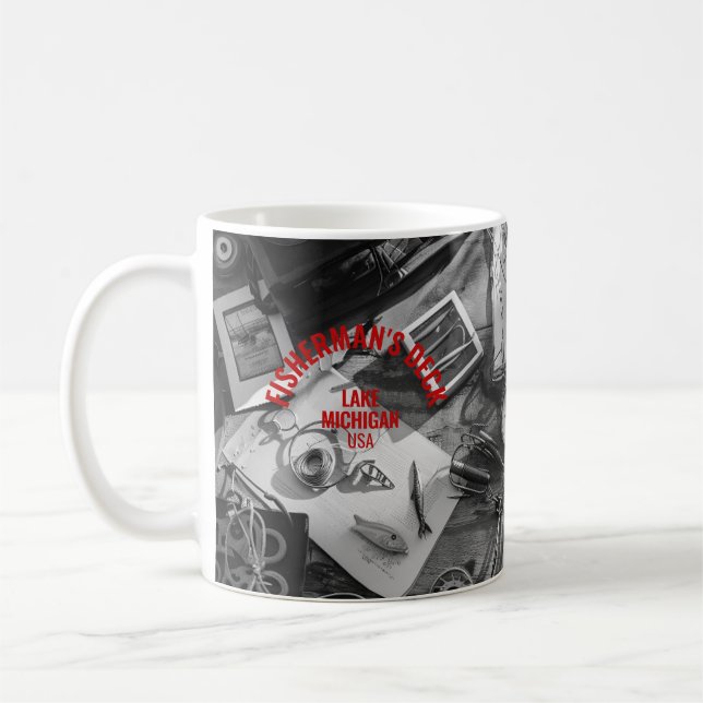 Fisherman’s Deck B&W Mug (Left)