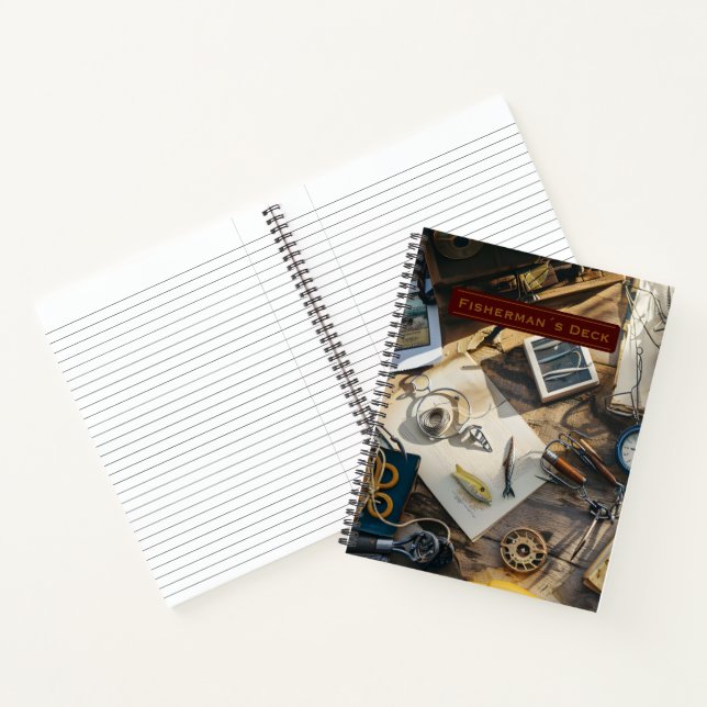 Fisherman’s Deck Custom Spiral Notebook (Inside)