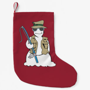 fisherman snowman  stocking