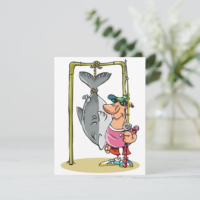 Fisherman With His Catch Invitations (Creator Uploaded)