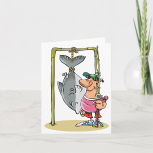 Fisherman With His Catch Note Cards