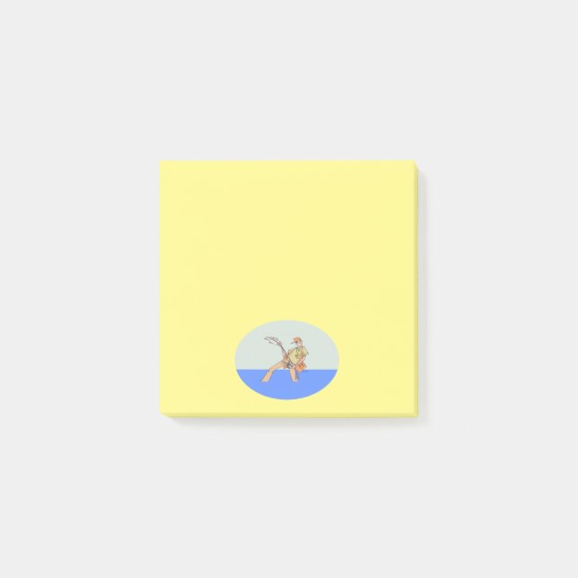 Fisherman yellow note pads (Front)