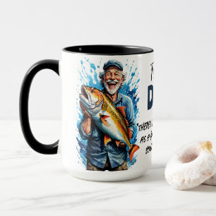 Fisherman's Big Fish Catch Quote Mug