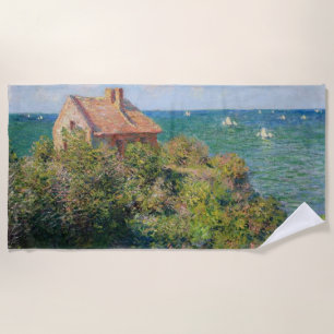 Fisherman's Cottage Claude Monet Beach Towel