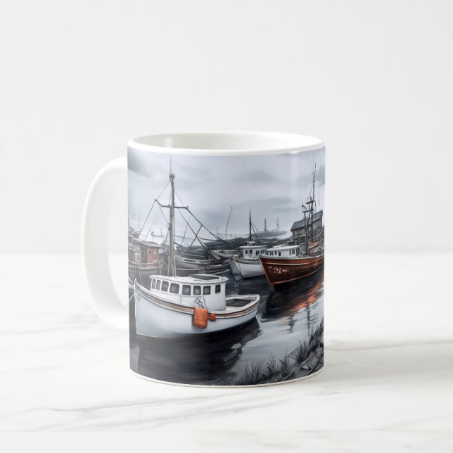 Fisherman's Cove Re-imagined Coffee Mug (Front Left)