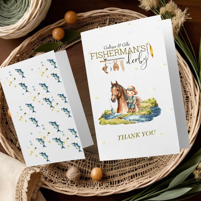 Fisherman's Derby Baby Shower Thank You Card (Creator Uploaded)
