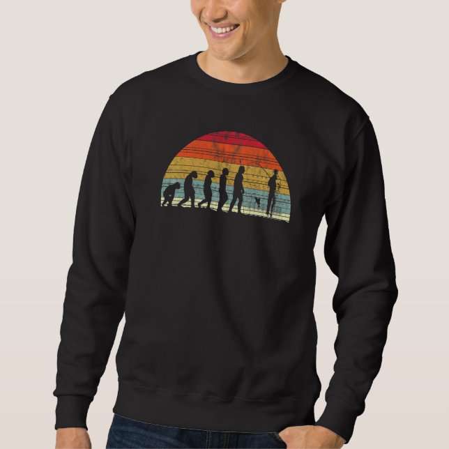 Fisherman's Evolution And Evo  Evolution Of Man Fi Sweatshirt (Front)