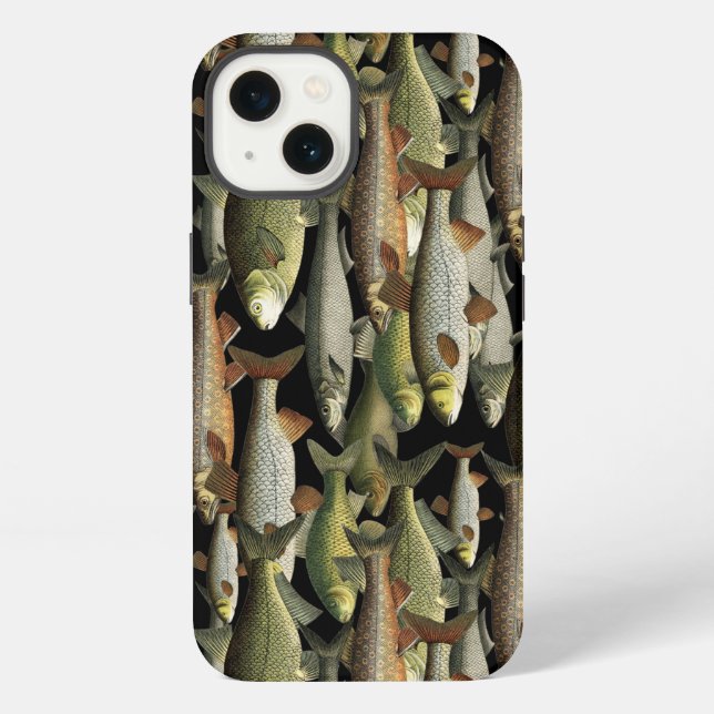 Fisherman's Fantasy Fish Pattern iPhone Case (Back)