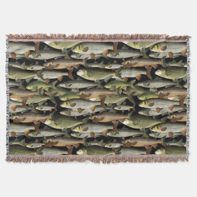 Fisherman's Fantasy Throw Blanket (Front)