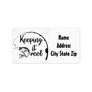 *FISHERMAN'S* KEEP IT REEL RETURN ADDRESS LABELS