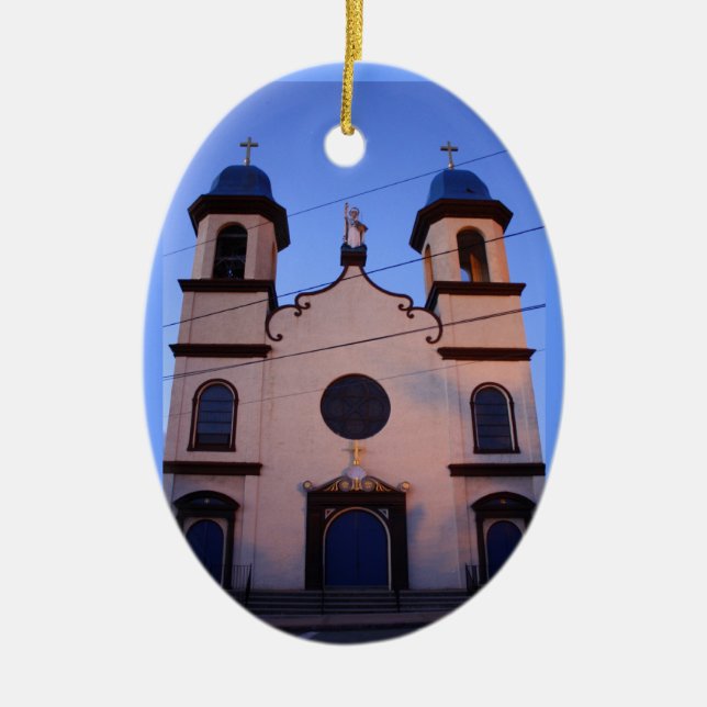 Fisherman's Memorial Ceramic Ornament (Front)