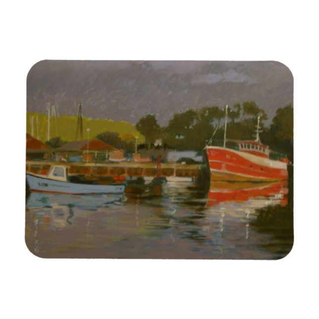 Fisherman's Quay Salcombe 2 Magnet (Horizontal)