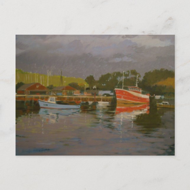 Fisherman's Quay Salcombe 2 Postcard (Front)