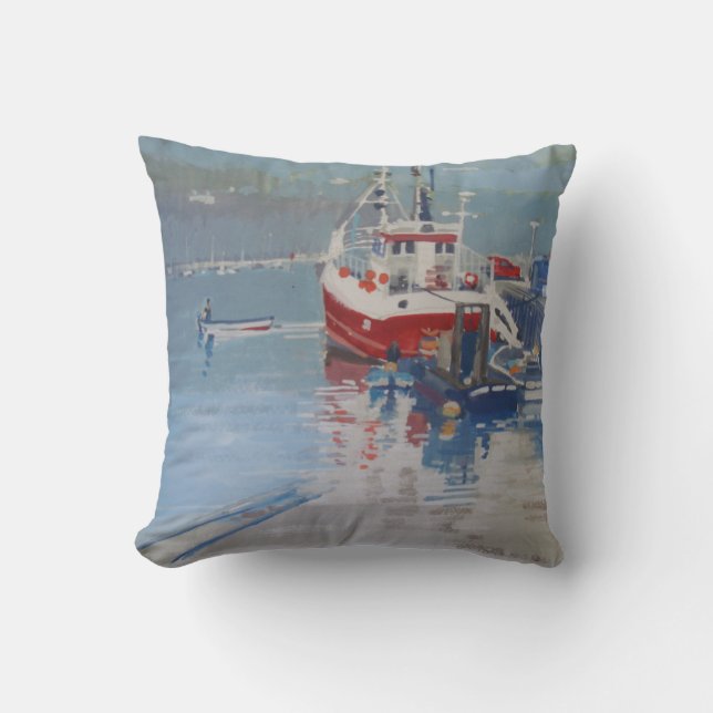 Fisherman's Quay Salcombe Cushion (Front)
