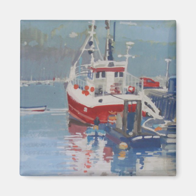 Fisherman's Quay Salcombe Magnet (Front)