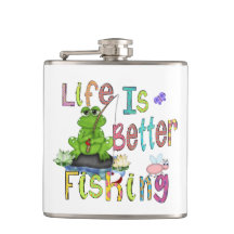 Fisherman's Vinyl Wrapped Flask