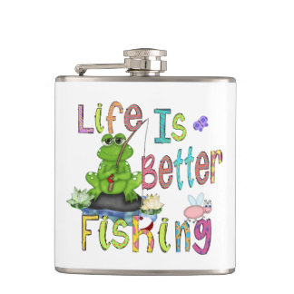 Fisherman's Vinyl Wrapped Flask