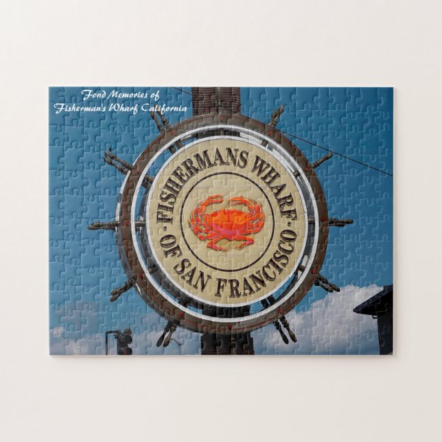 Fisherman's Wharf California. Christmas Greetings  Jigsaw Puzzle (Horizontal)