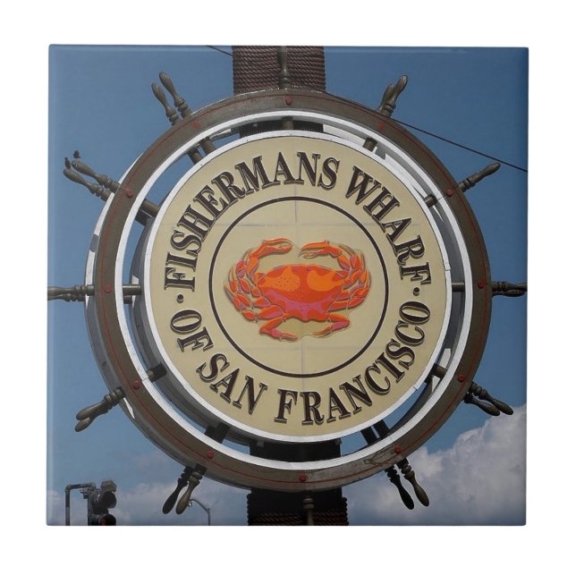 Fisherman's Wharf San Francisco Ceramic Tile (Front)
