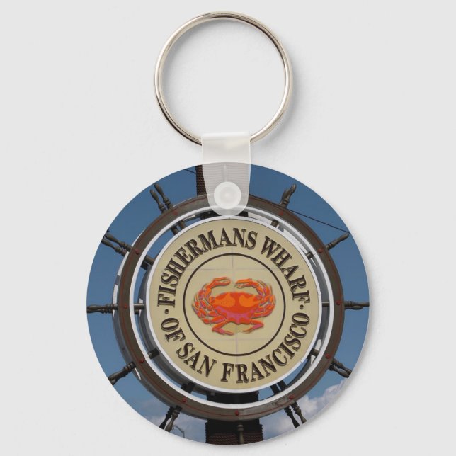 Fisherman's Wharf Sign Key Ring (Front)