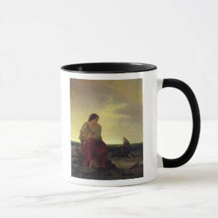 Fisherman's Wife Mourning on the Beach Mug