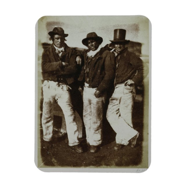 Fishermen Ashore, c.1843-47 (salt paper print from Magnet (Vertical)