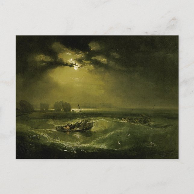 Fishermen at Sea by J.M.W. Turner Postcard (Front)