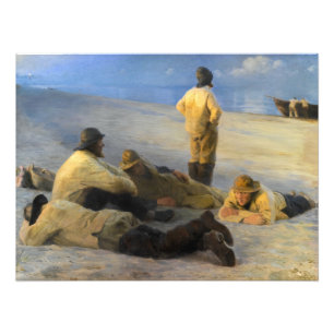 Fishermen at Skagen Beach by Peder Severin Kroyer Photo Print