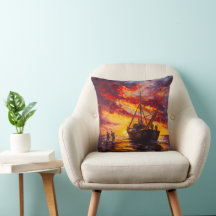 Fishermen In Blazing Storm