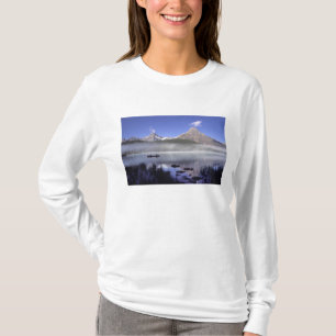 Fishermen in canoe on Waterfowl Lake, Banff T-Shirt