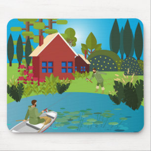 Fishermen Mouse Pad