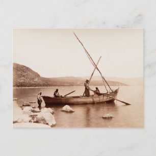 Fishermen on the Sea of Galilee Postcard