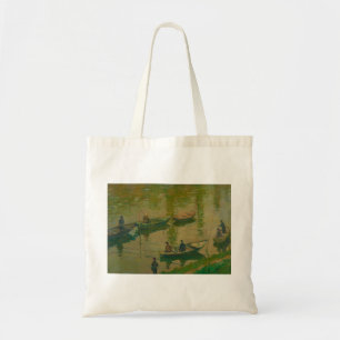 Fishermen on the Seine at Poissy - Claude Monet - Tote Bag