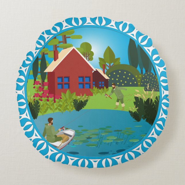 Fishermen Round Cushion (Front)