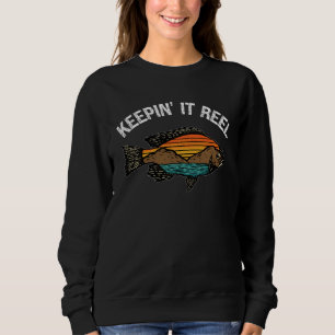 Fishermen s  Keepin It Real Fishing  s Apparel Sweatshirt