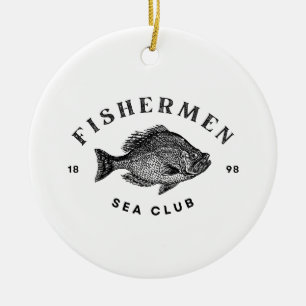 Fishermen Sea Club Ceramic Ornament