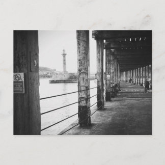 Fishermen under Whitby Pier, Whitby, North Yorks. Postcard
