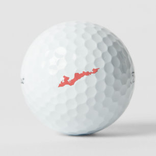 Fishers Island Classic Logo Golf Balls - Pink