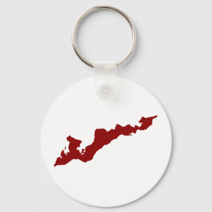 Fishers Island Keychain – Red