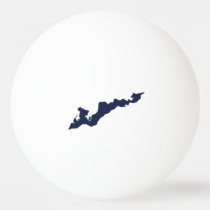 Fishers Island Logo Ping Pong Ball – Navy