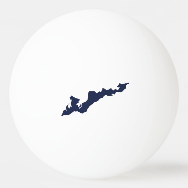 Fishers Island Logo Ping Pong Ball – Navy (Front)