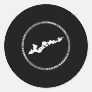 Fishers Island New York Classic Round Sticker