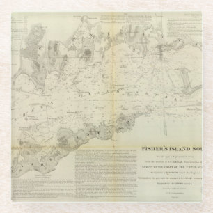 Fisher's Island Sound Glass Coaster